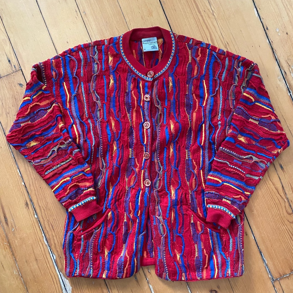 Austin Clothing Co. Red and Blue Wool Sweater